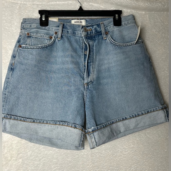 Agolde Classic Light Blue Jean Shorts